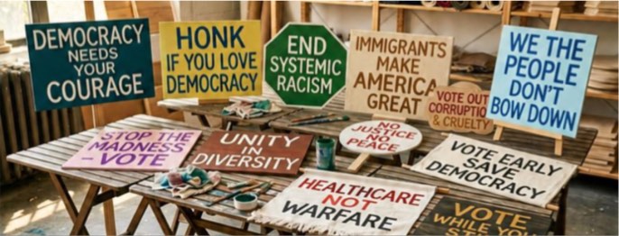You're Invited to Our Sign-Making and Singing Resistance Party